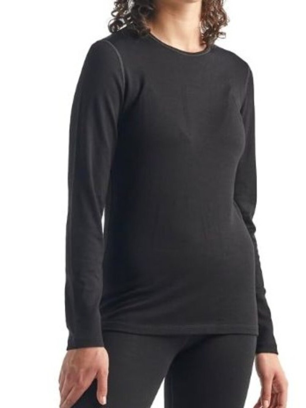 Icebreaker 260 Tech LS Crew Size Small Women’s Black Merino Wool Performance NWB